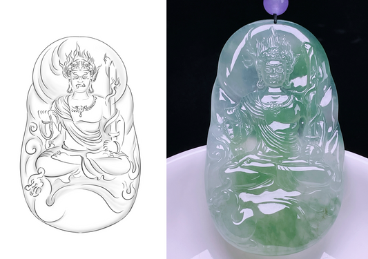 Unshaken Will: A Fudō Myōō Pendant for Strength Through Adversity