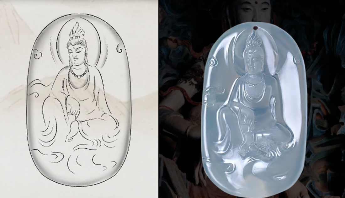 Serenity Carved in Ice: A Guanyin Pendant for a Renewable Energy Pioneer