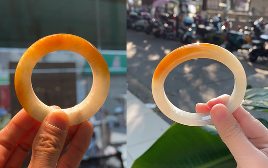 A Touch of Gold: A Yellow Jadeite Bangle for Clarity and Forward Flow
