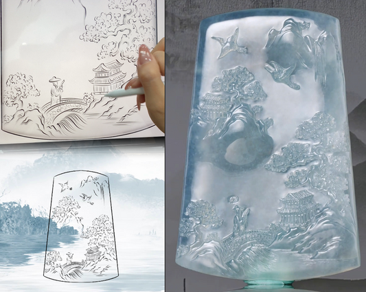 Still Waters, Timeless Beauty: A Landscape Pendant for a Collector of Quiet Moments