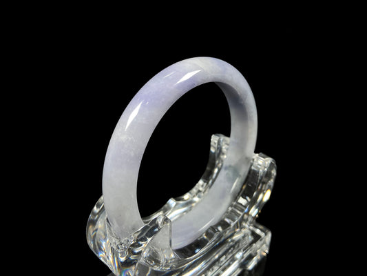 A dreamy lavender mist jadeite bangle.