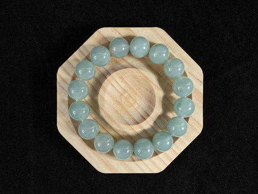 Soft Light Green Strand Elegant Gift · Jadeite Bead Bracelet