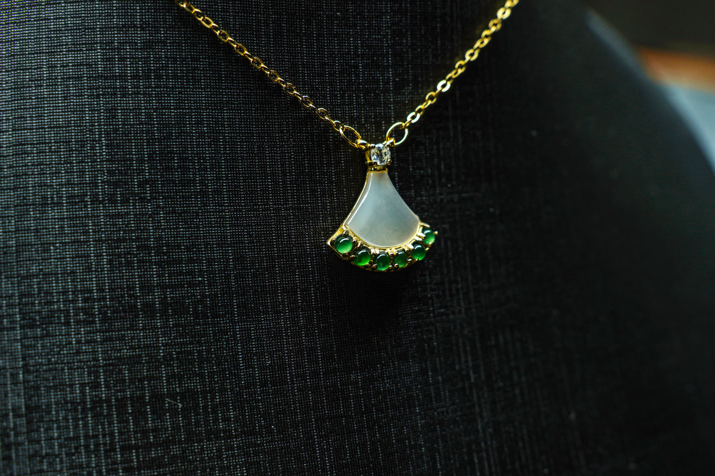 Dancing Bloom Jadeite Pendant