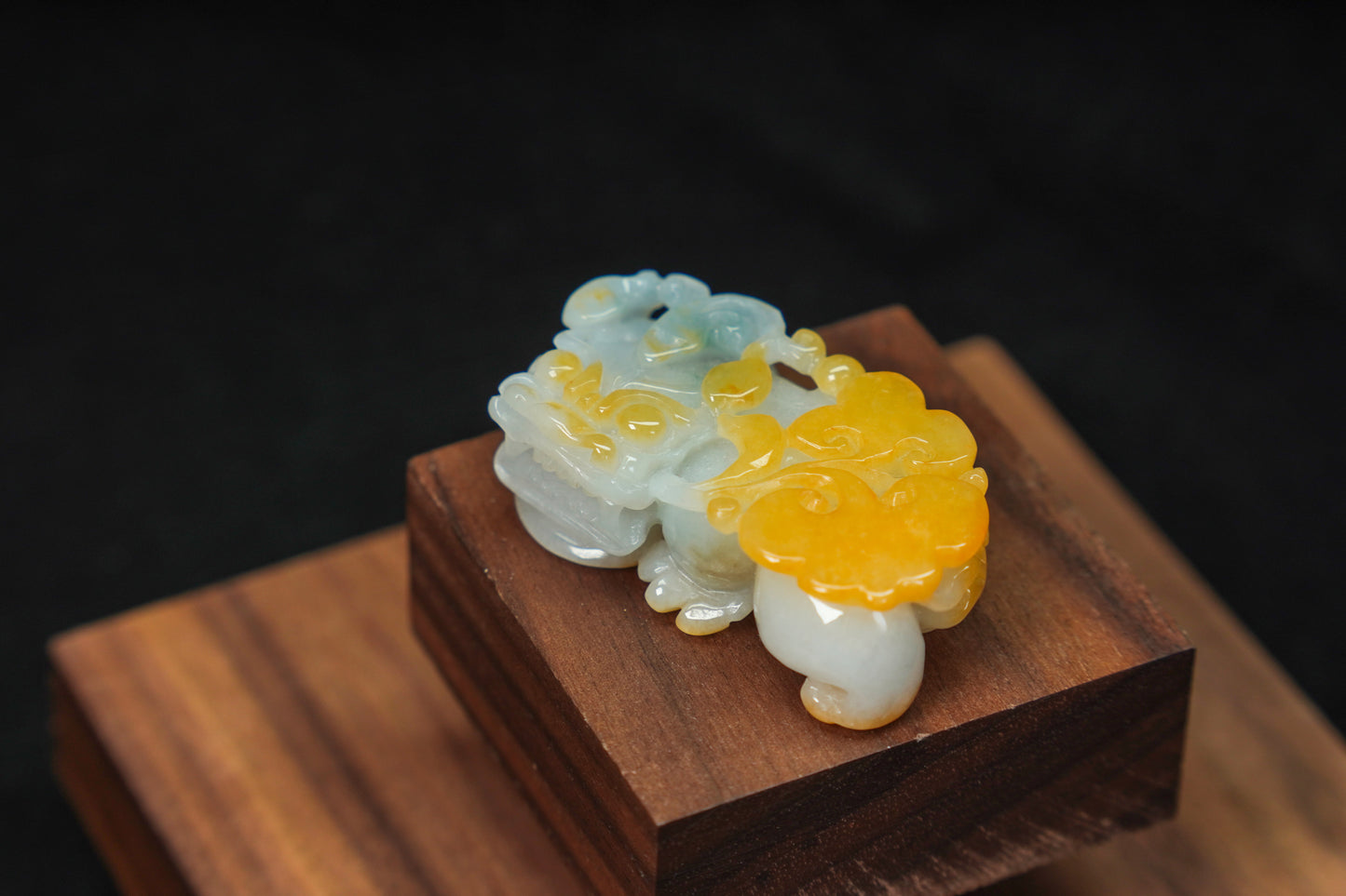 Golden Guardian · Yellow Jadeite Pixiu Pendant (Men’s Size)