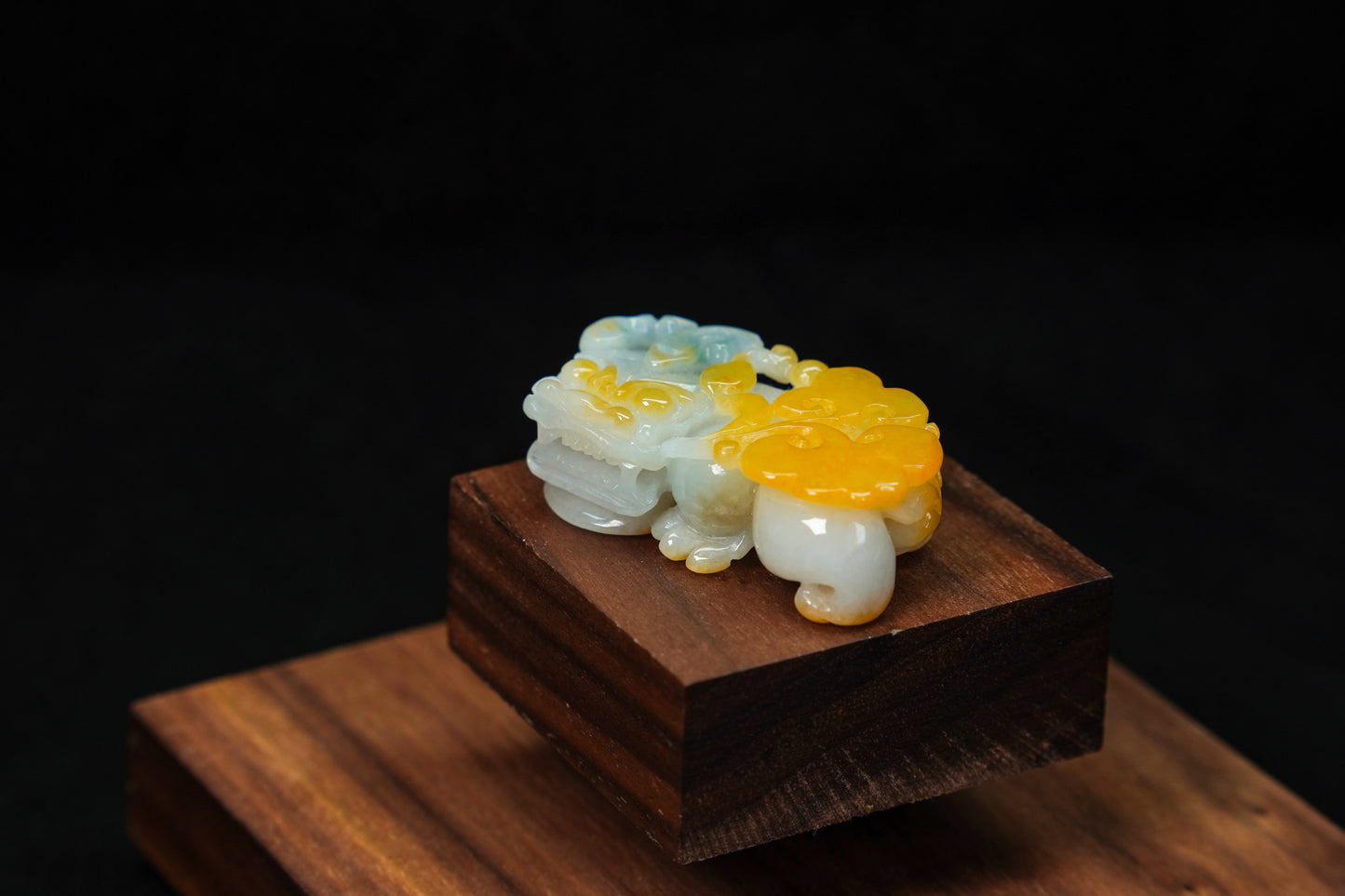 Golden Guardian · Yellow Jadeite Pixiu Pendant (Men’s Size)