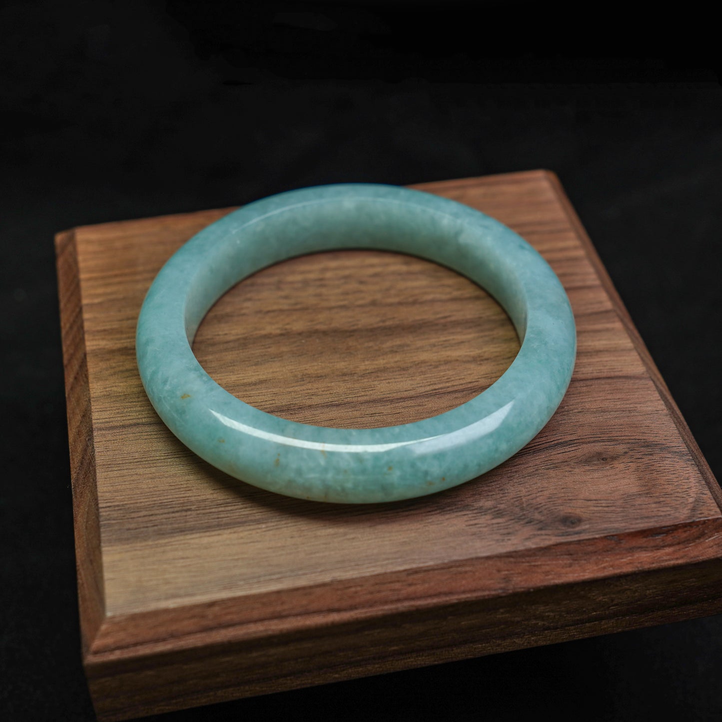 Spring Light · Celadon Green Jadeite Bangle