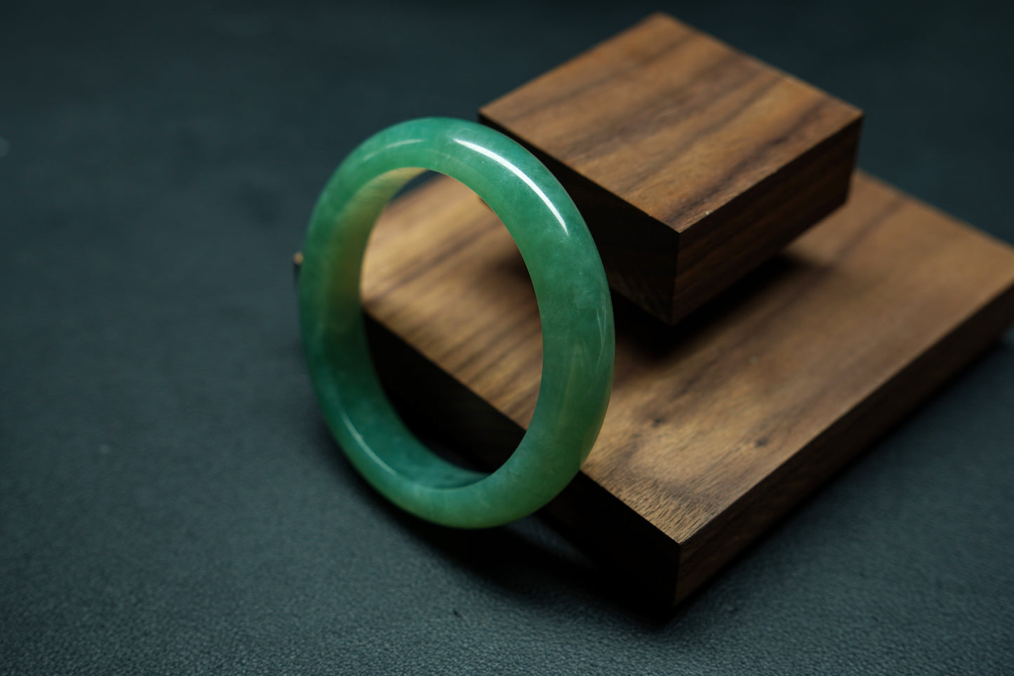 GOOD LUCK Jadeite bangle