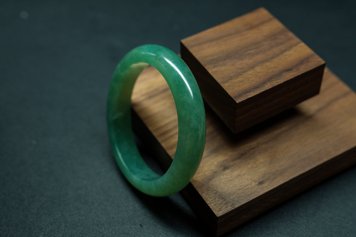 GOOD LUCK Jadeite bangle