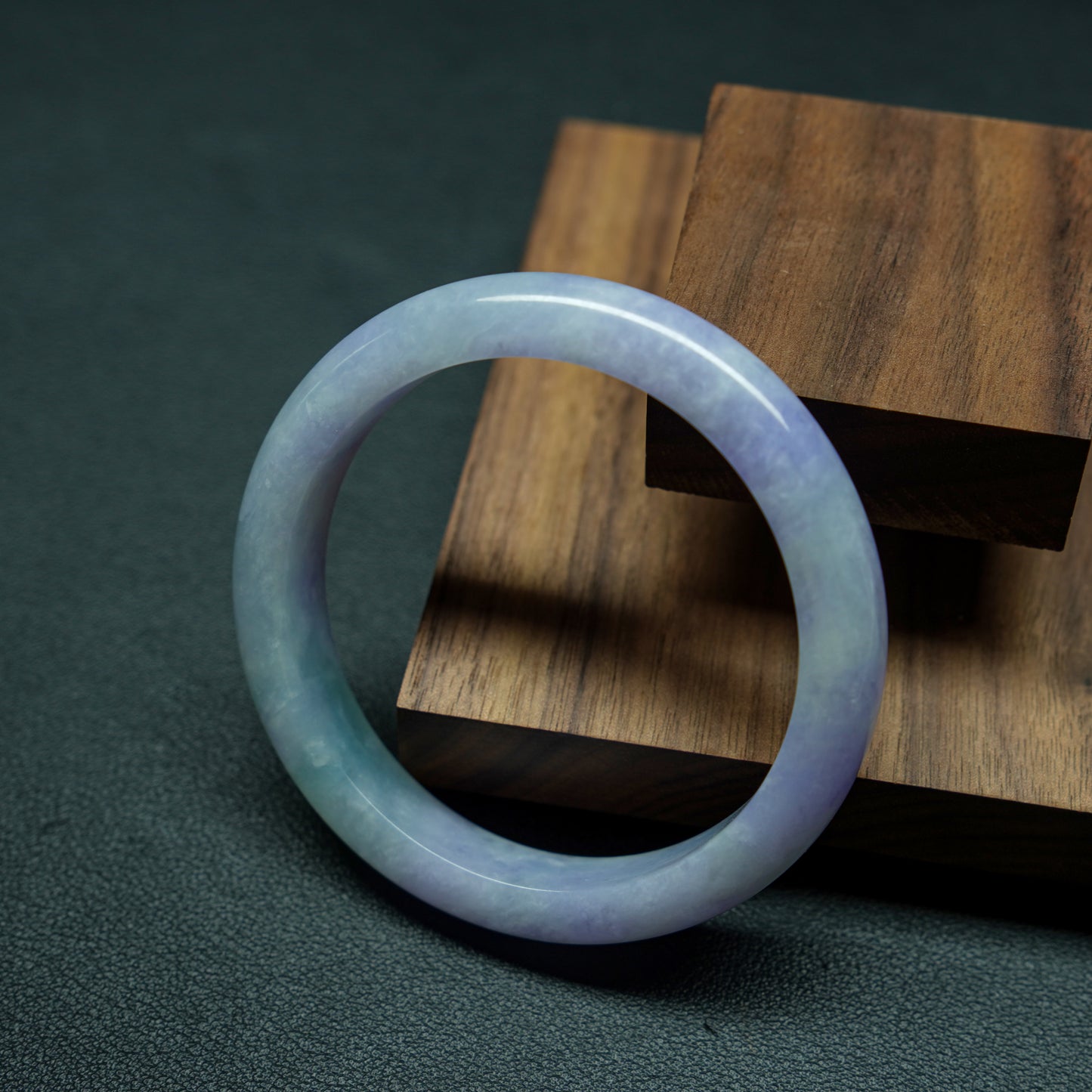 Lavender & Green Jadeite Bangle