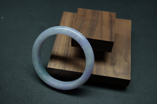 Lavender & Green Jadeite Bangle