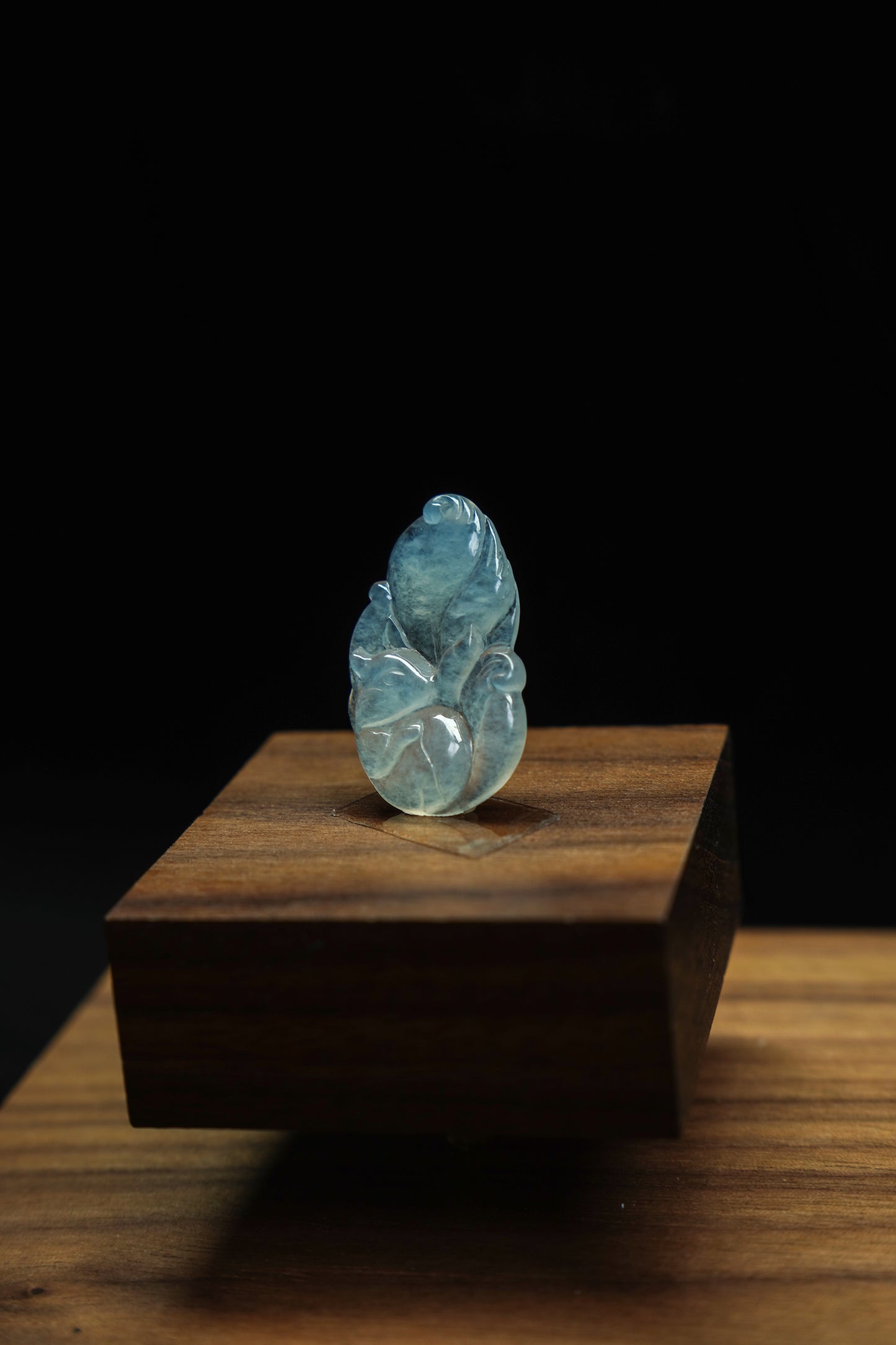 Mystic Tails · Nine-Tailed Fox Jadeite Pendant