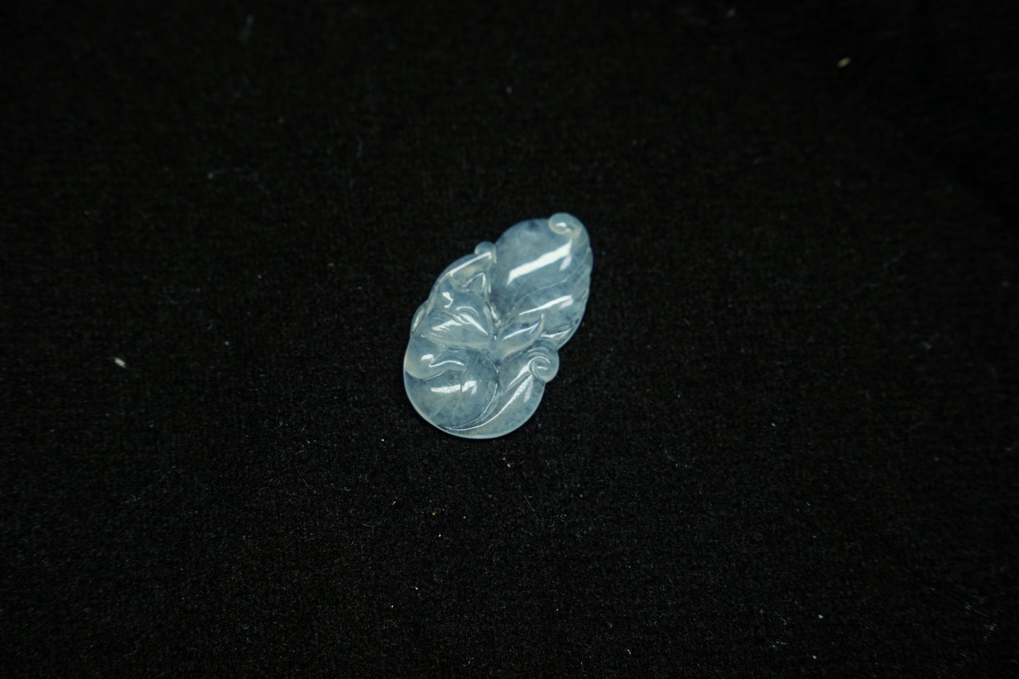 Mystic Tails · Nine-Tailed Fox Jadeite Pendant