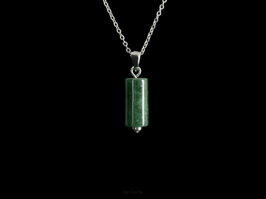 Rich Moss Green · Nature Burmese Jadeite Pendant
