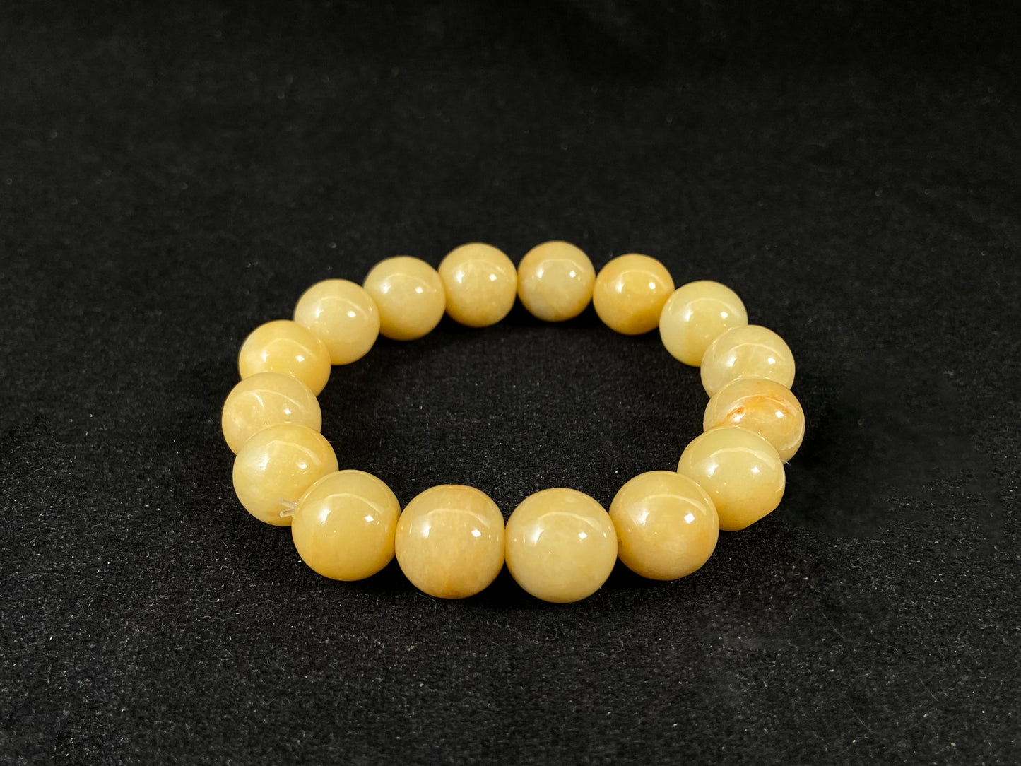 Sunset Glow  ·  Golden Jadeite Beads Bracelet