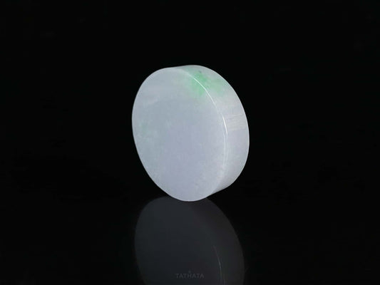 Semi-Finished Jade Blank | Soft Fog Ice Floating Green · Nature Burmese Jadeite Core