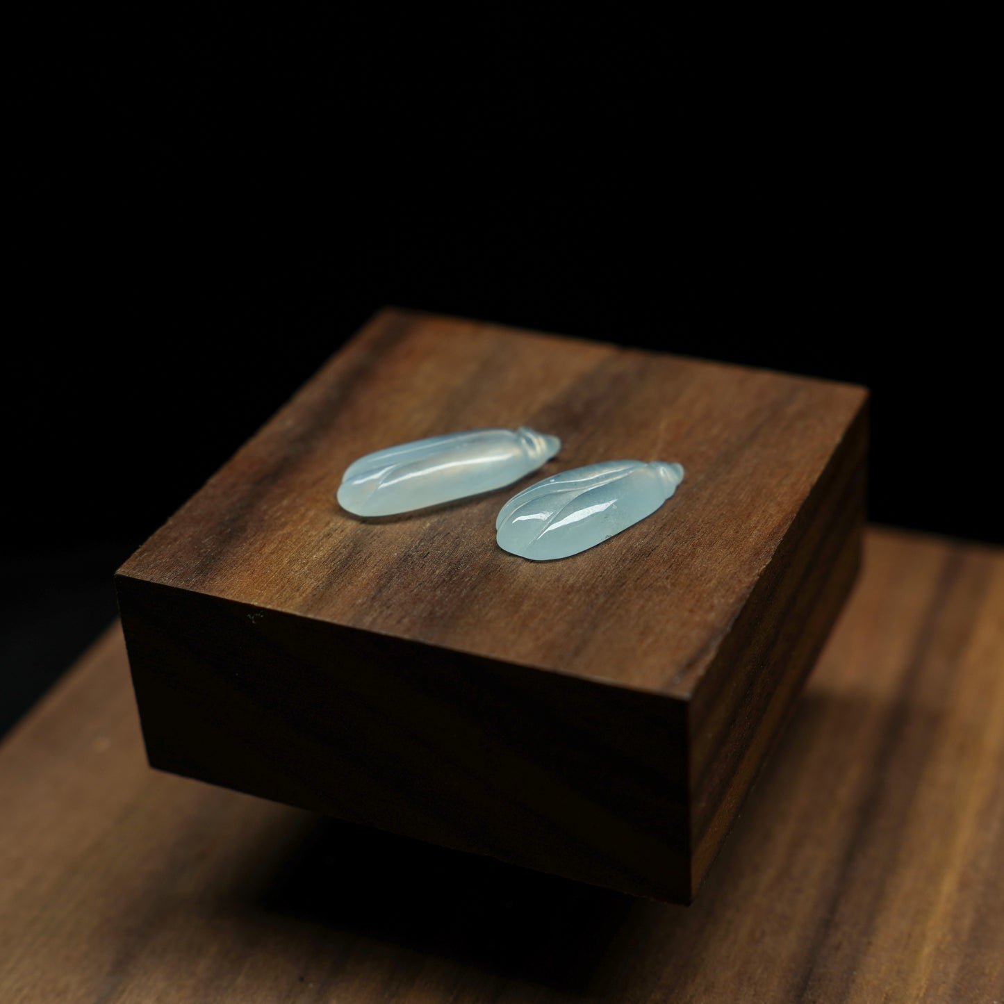 Twin Blossoms · Ice Jadeite Magnolia Pair (Customizable for Earrings)