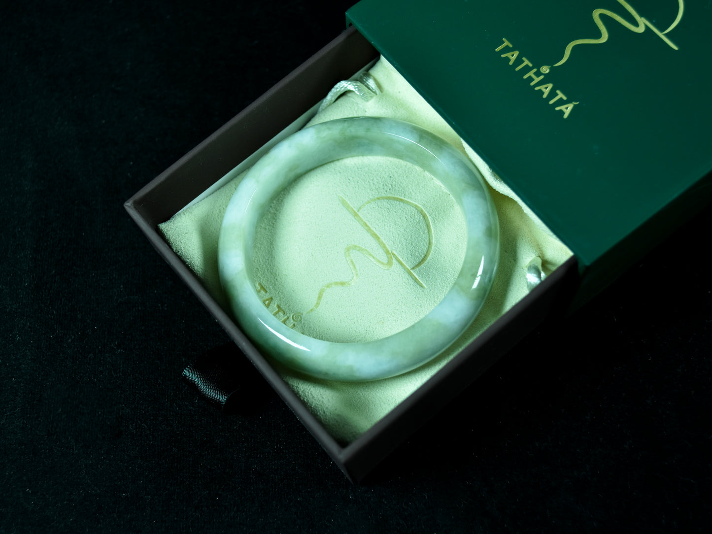 Stillness Within · Burmese Jadeite Bangle (56mm)