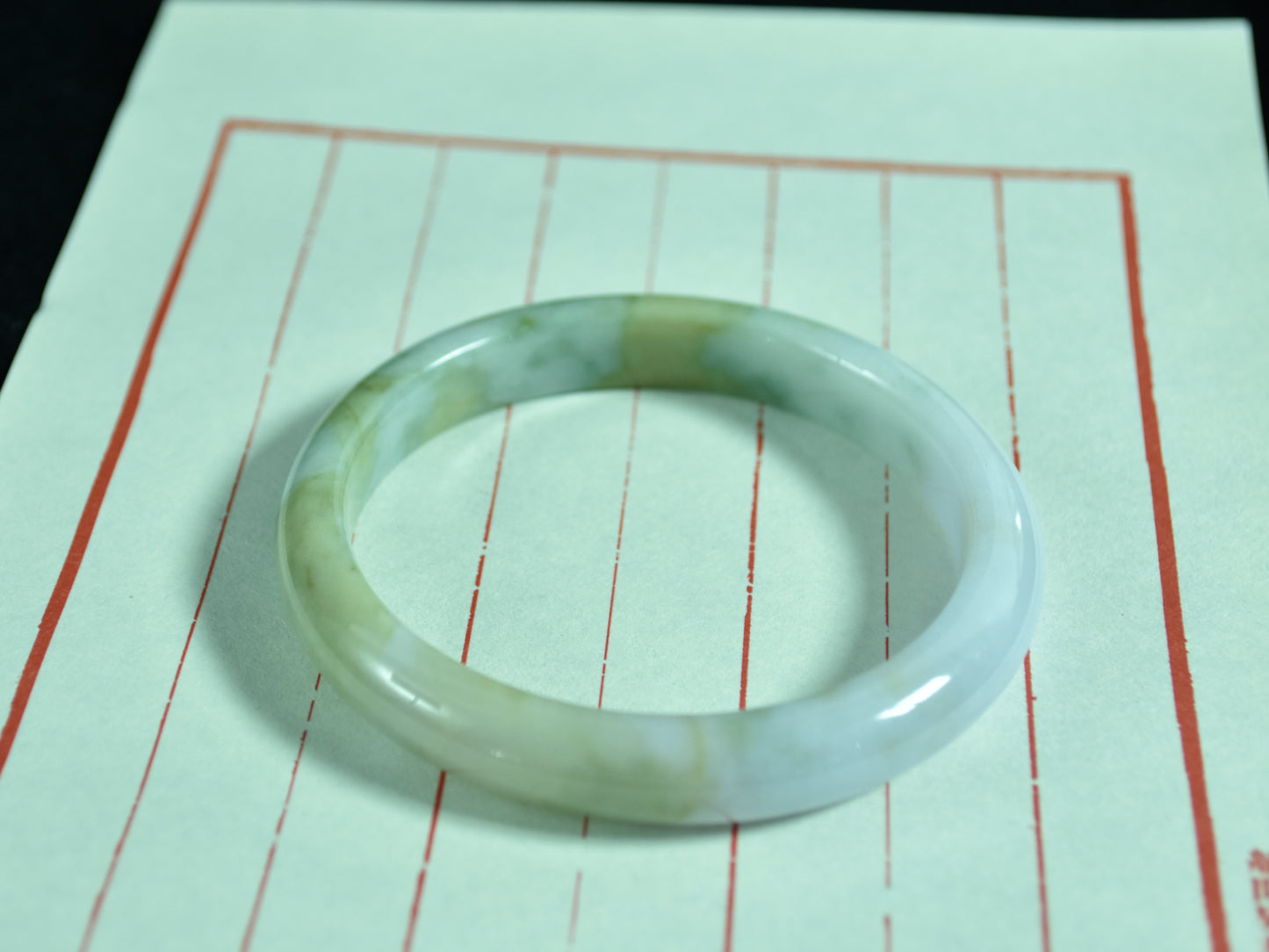Golden Glow · Jadeite Peace Bangle with Yellow Hue (56mm)