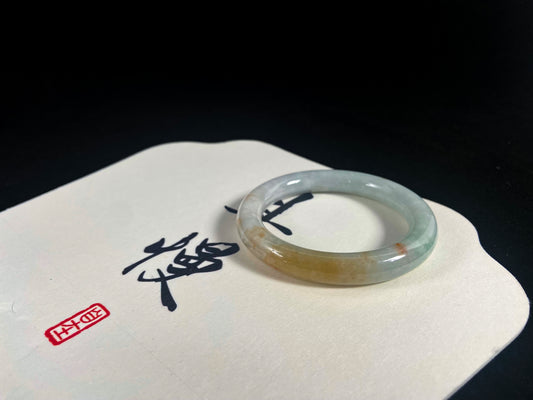 Emerald Horizon · Jadeite Peace Bangle (57mm)