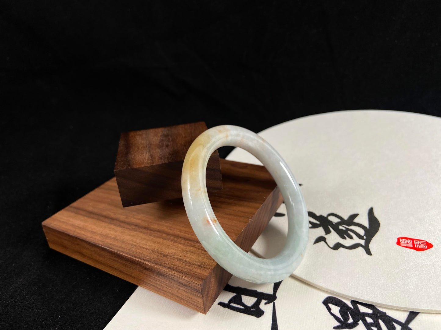 Emerald Horizon · Jadeite Peace Bangle (57mm)