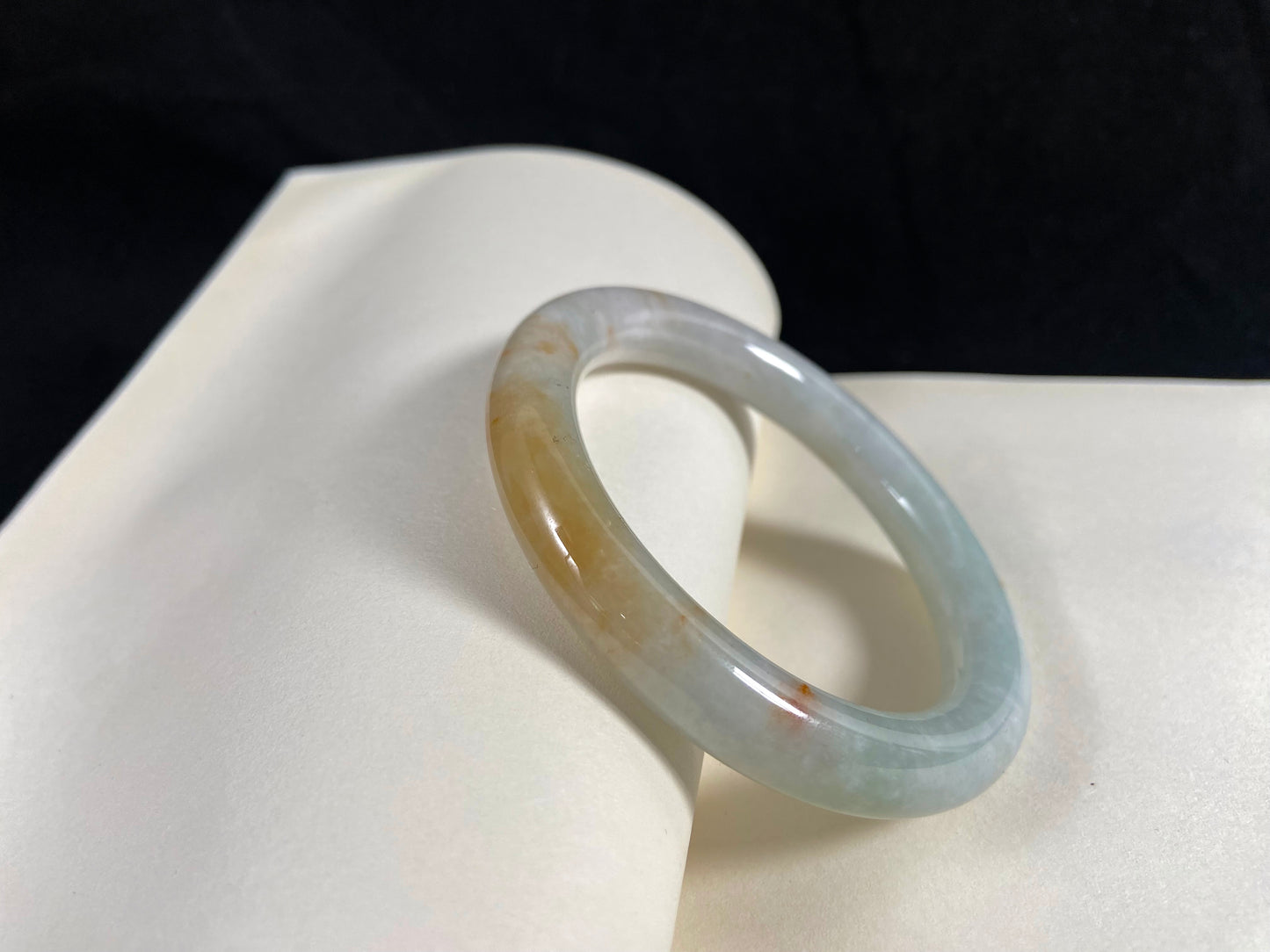 Emerald Horizon · Jadeite Peace Bangle (57mm)