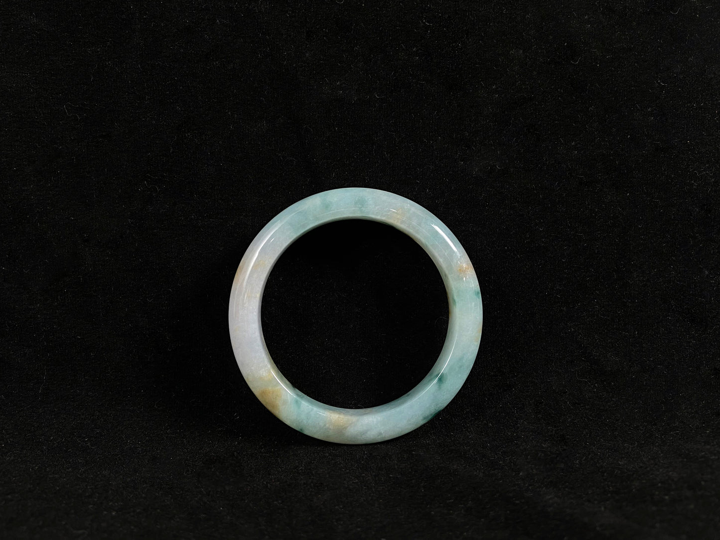 Fortune Glow · Jadeite Peace Bangle (55.7mm)