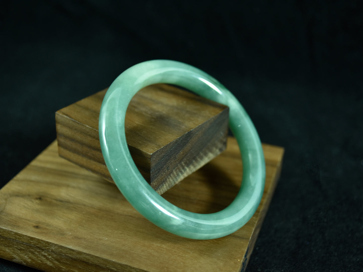 Verdant Power · Rich Green Jadeite Bangle (55mm)