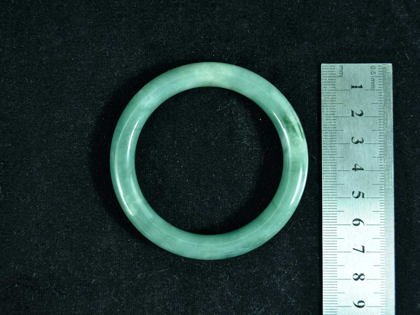 Verdant Power · Rich Green Jadeite Bangle (55mm)
