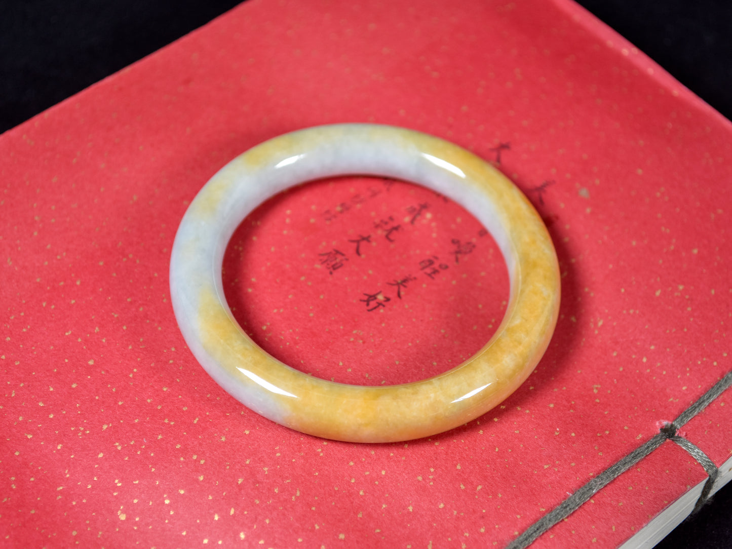 Golden Arc · Yellow Jadeite Bangle