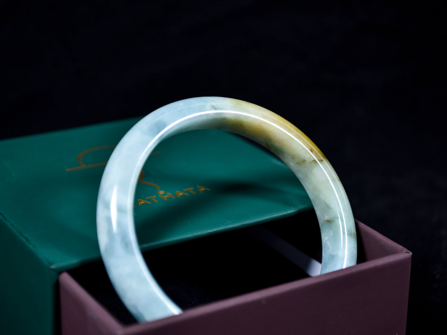 Golden Mist · Jadeite Transition Bangle