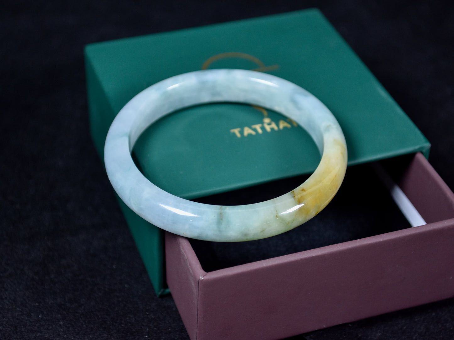 Golden Mist · Jadeite Transition Bangle