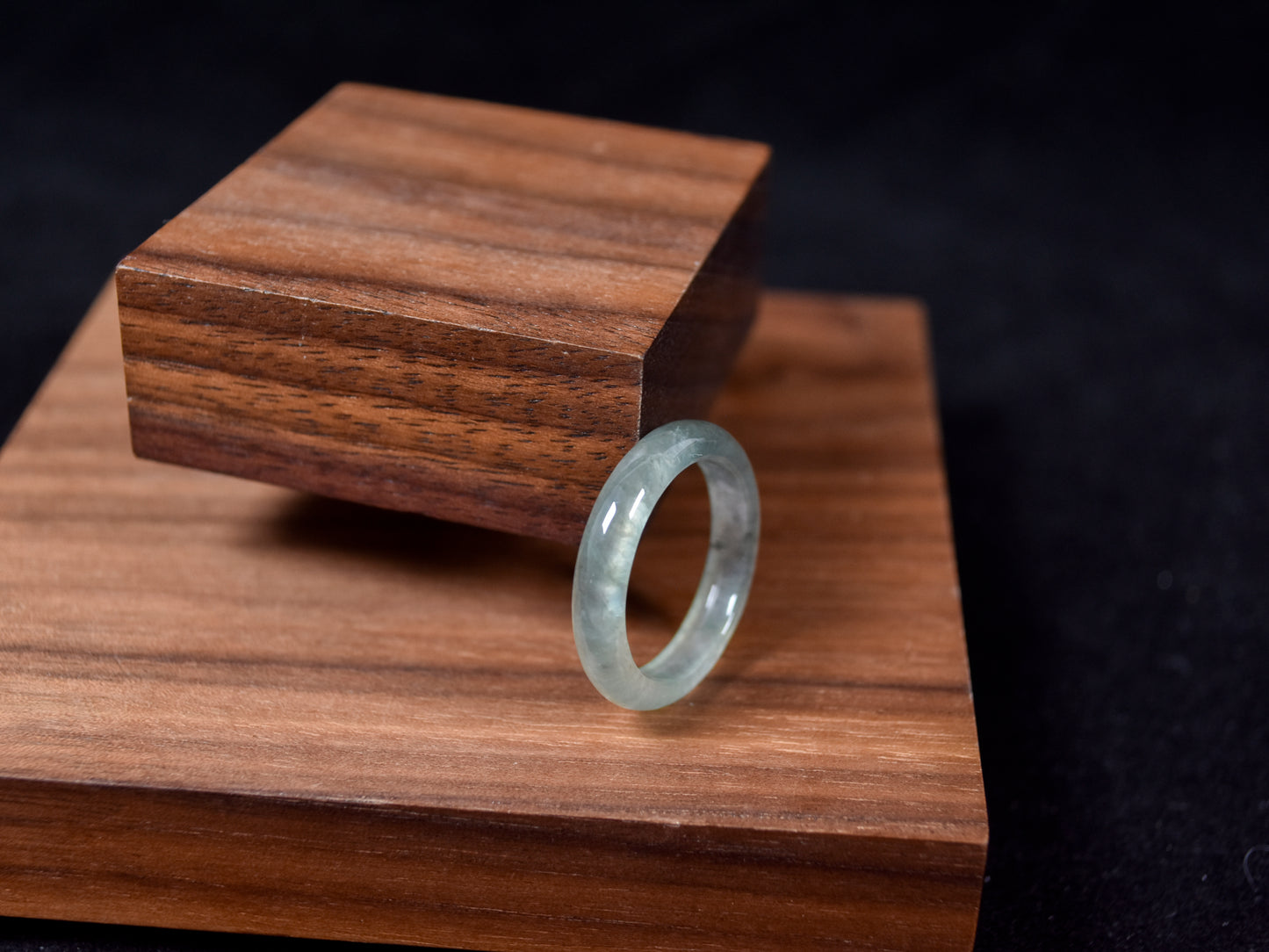 Whispering Clarity · Ice Jadeite Ring