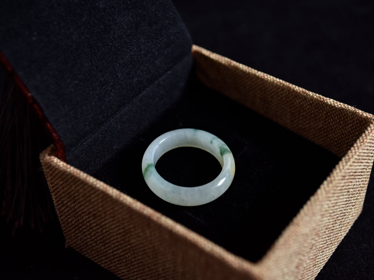 Forest Ember · Yellow & Green Jadeite Ring