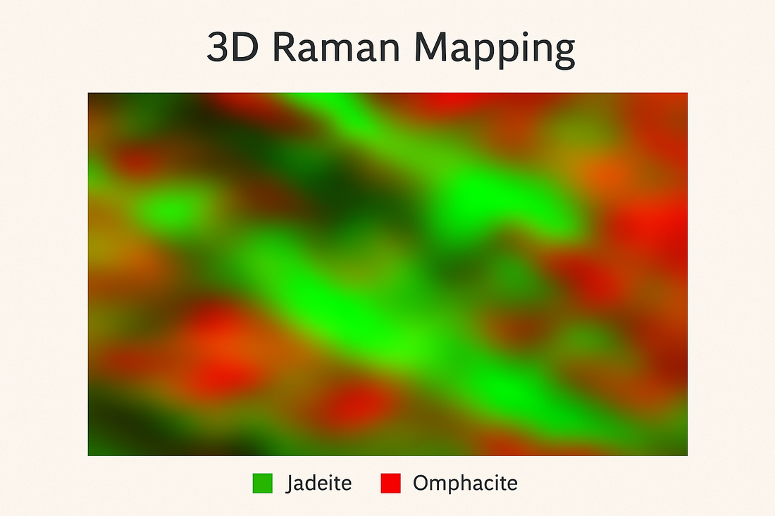 Jadeite in 3D: Raman Mapping & Internal Mineral Distribution