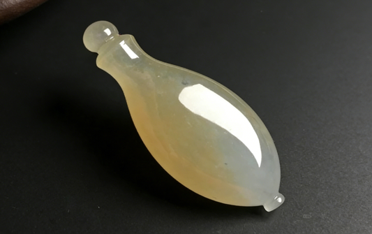 White jadeite turning yellow.