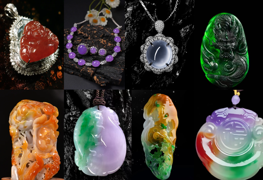 Multi-colored jadeite.