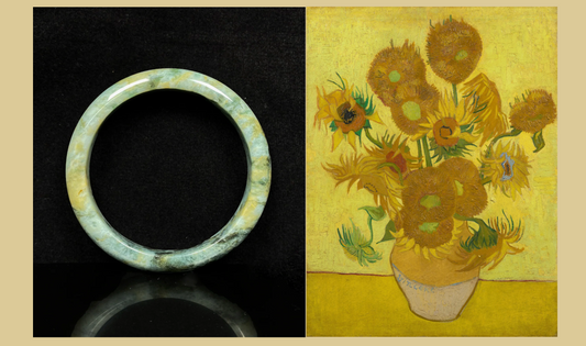 Sunflower Tones, Naturally Formed in Jadeite: A Quiet Dialogue Between Art and Nature