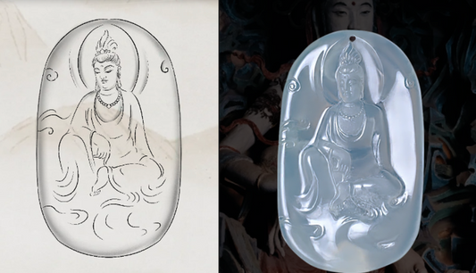 Serenity Carved in Ice: A Guanyin Pendant for a Renewable Energy Pioneer