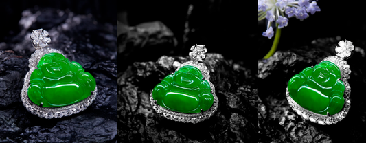 Green Buddha pendant.