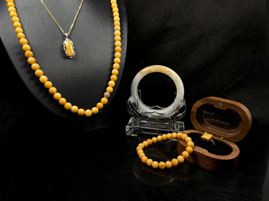A honeyed golden grace jadeite.