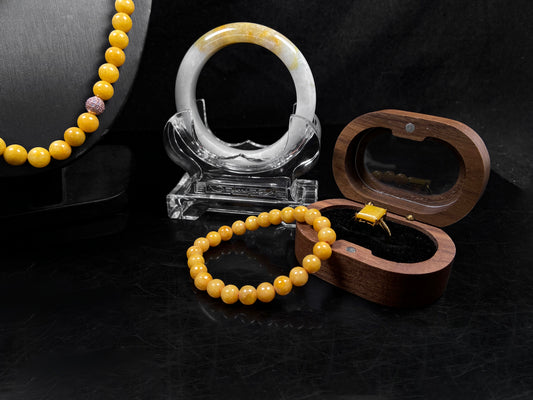 A honeyed golden grace jadeite.