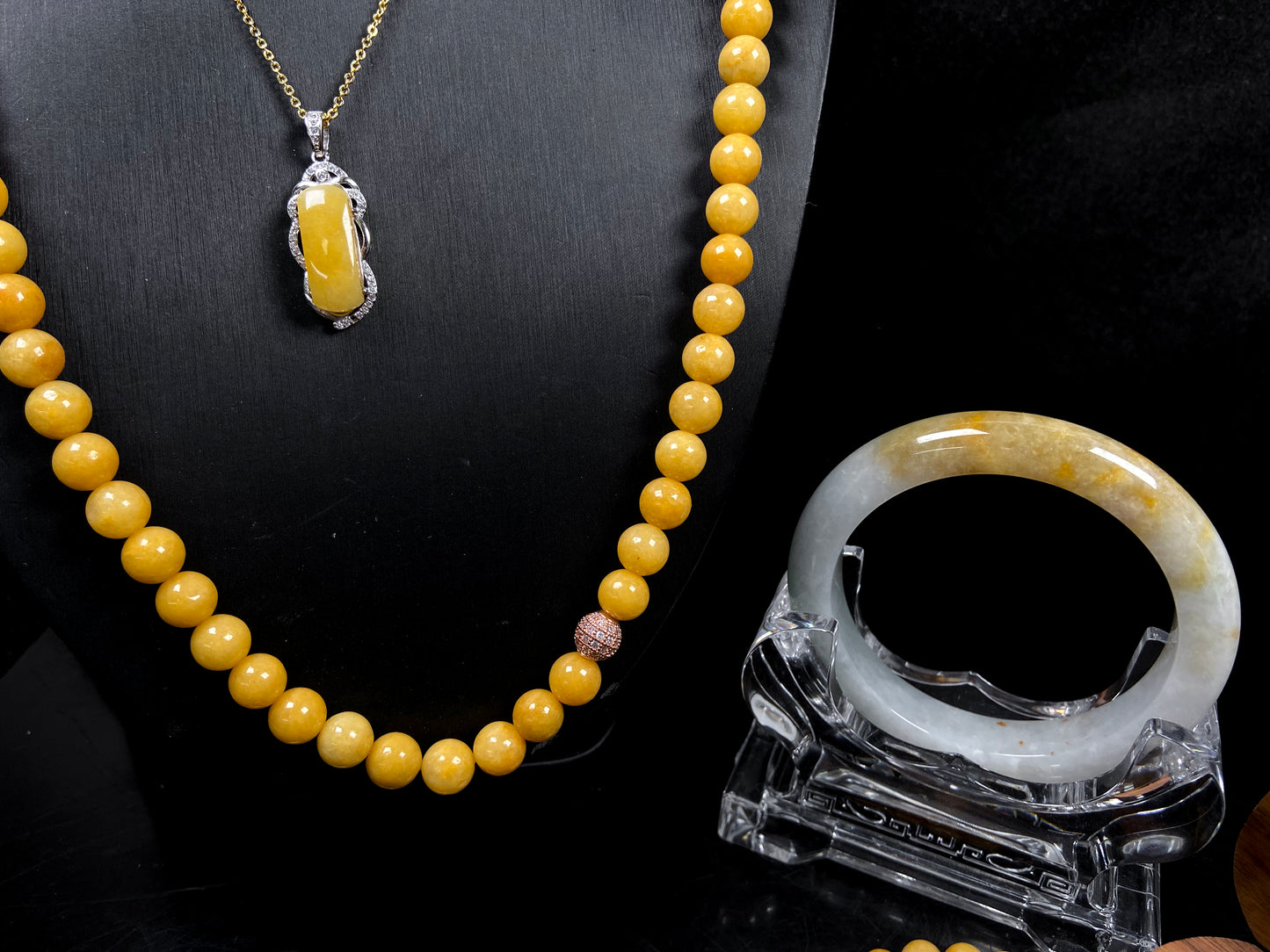 A honeyed golden grace jadeite.