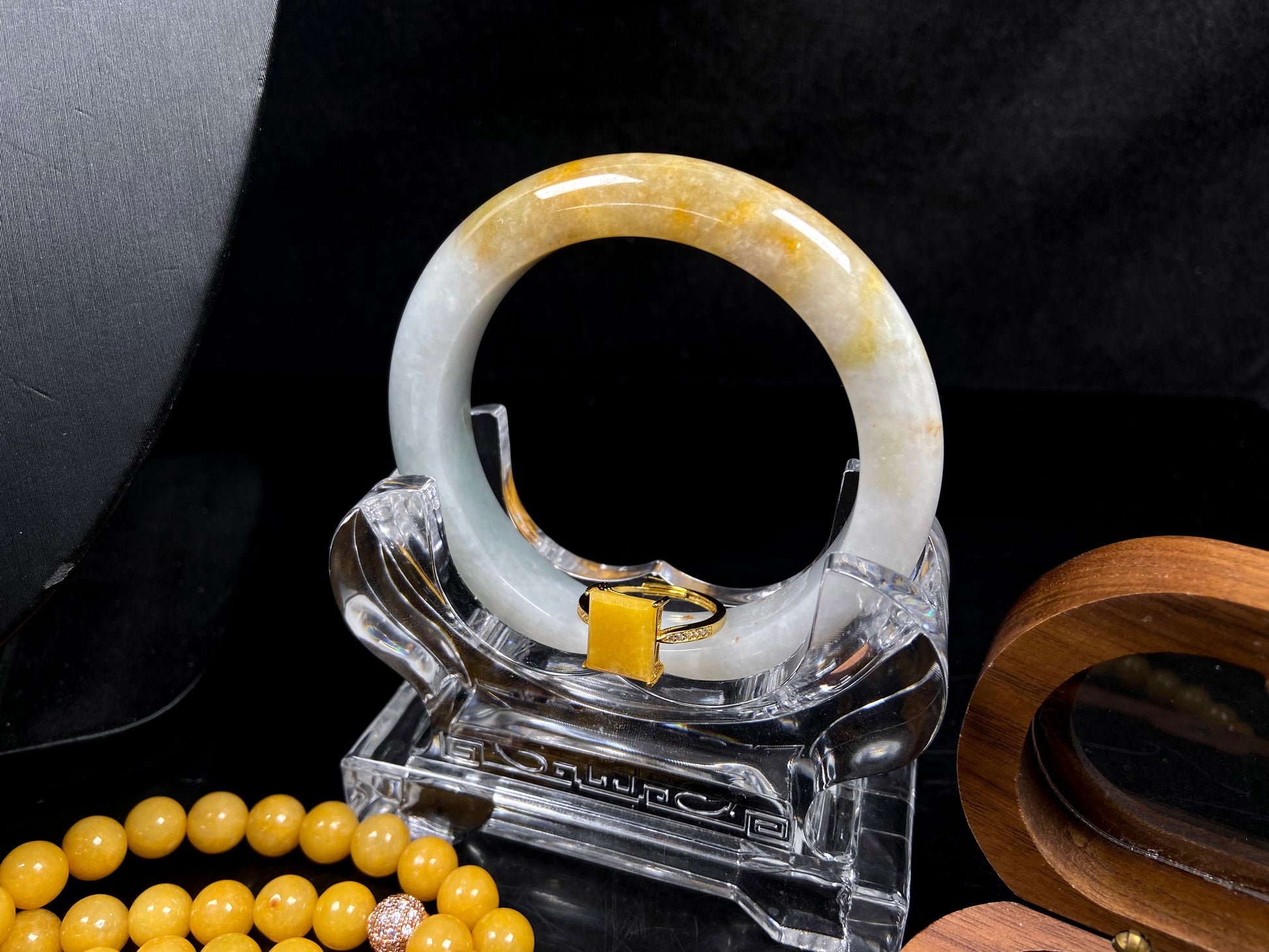 A honeyed golden grace jadeite.