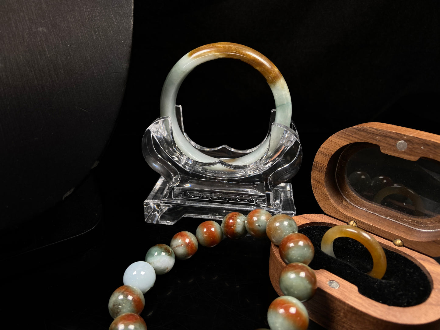 A set of sunset hour hues jadeite.