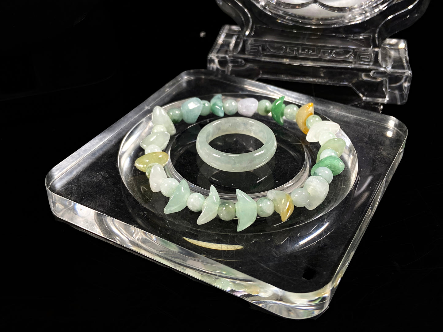 A spring bloom tricolor jadeite.
