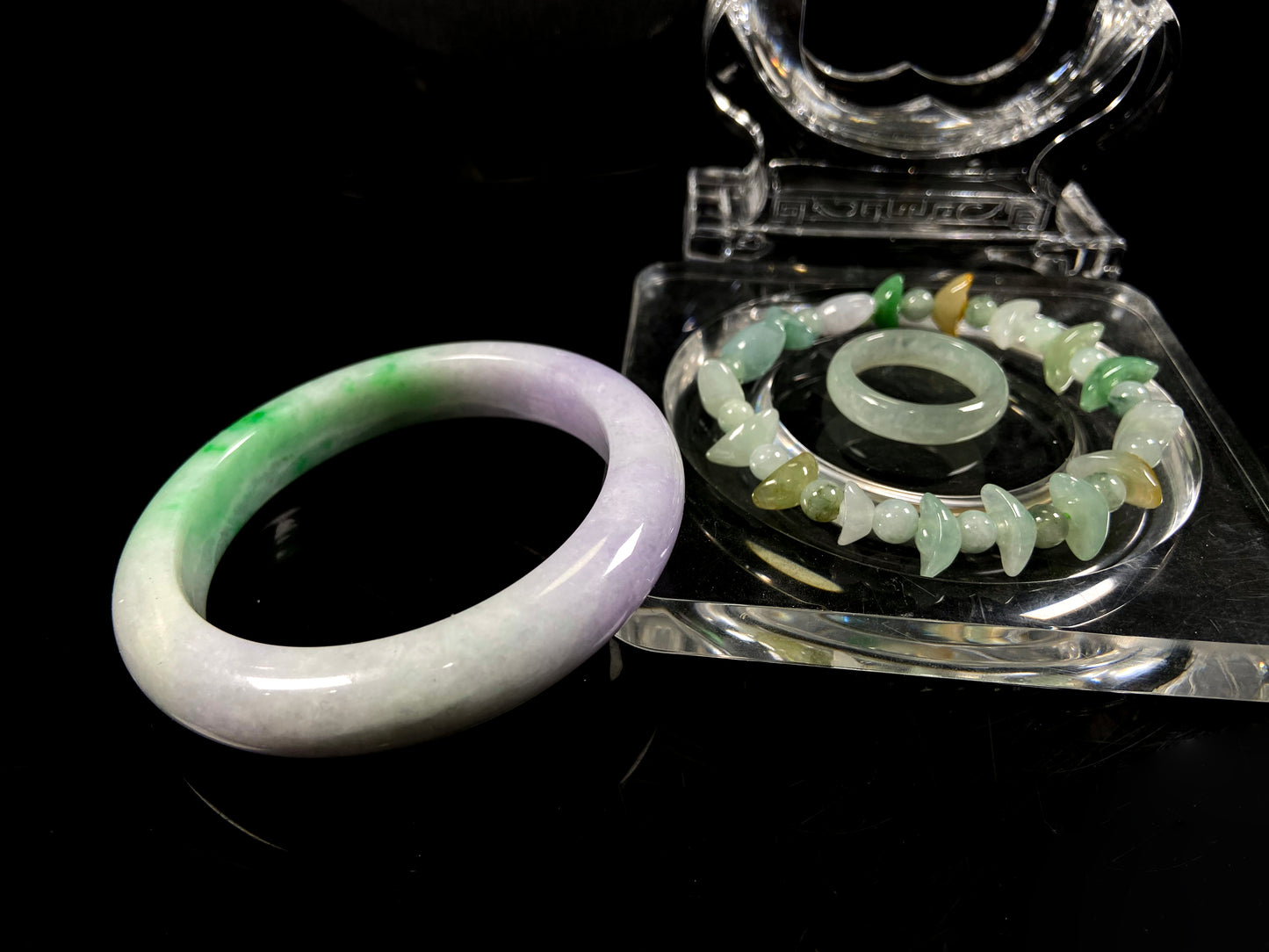 A spring bloom tricolor jadeite.