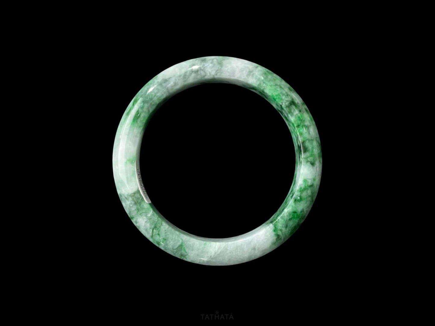 A azure dragon white tiger bangle jungle green cloud vein peace bangle.