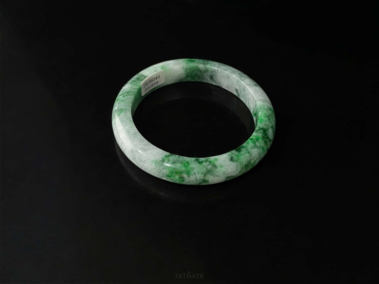 A azure dragon white tiger bangle jungle green cloud vein peace bangle.