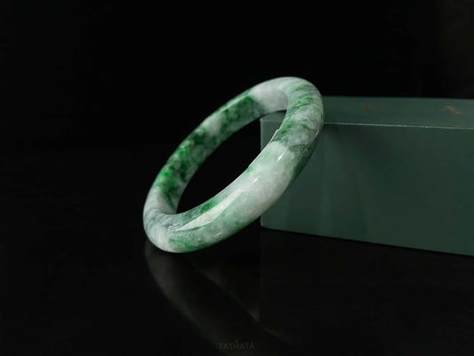A azure dragon white tiger bangle jungle green cloud vein peace bangle.