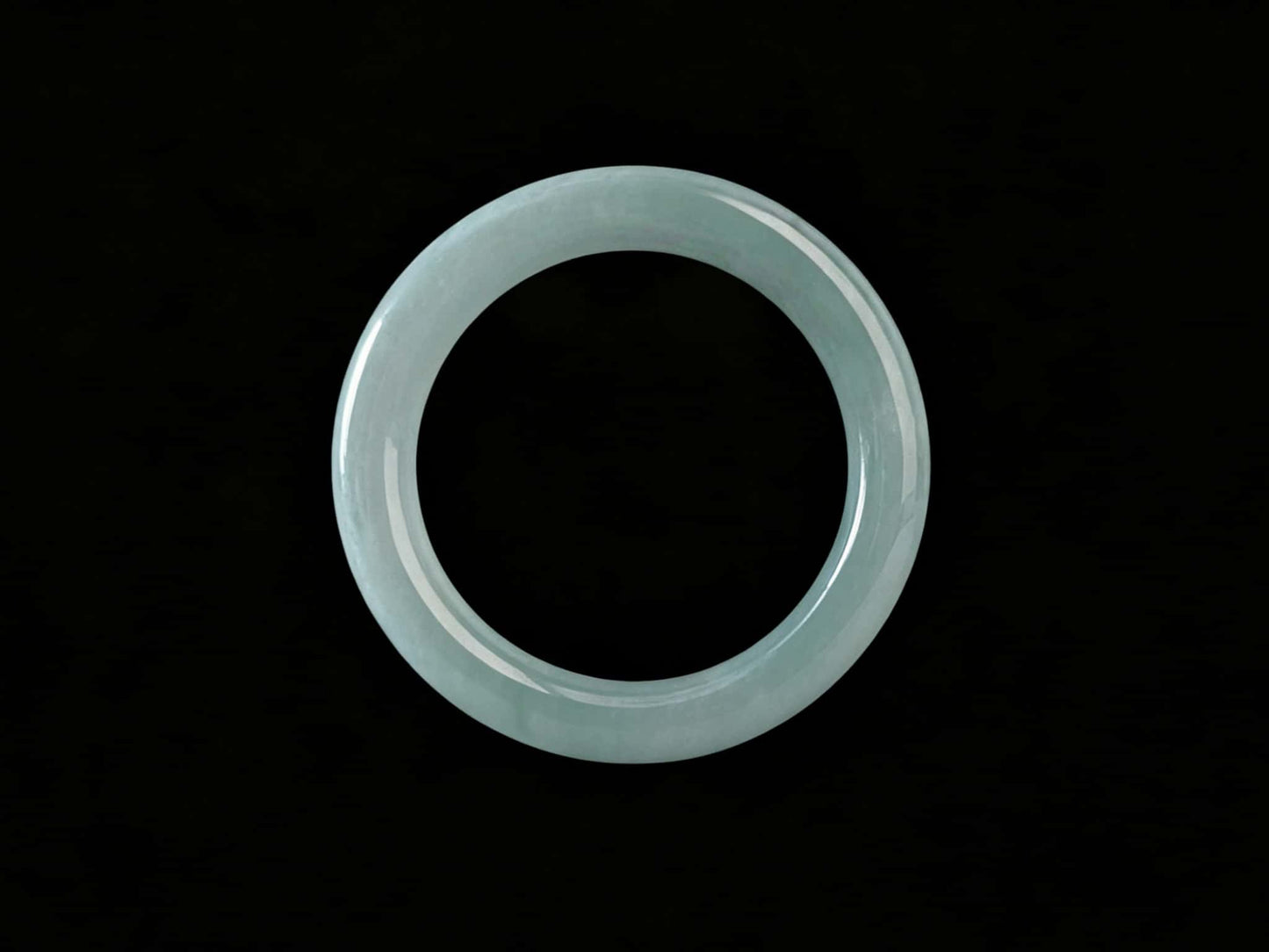 A icy blue calm jadeite bangle.